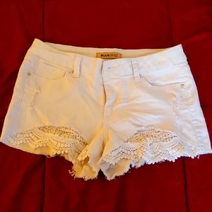 White cotton shorts